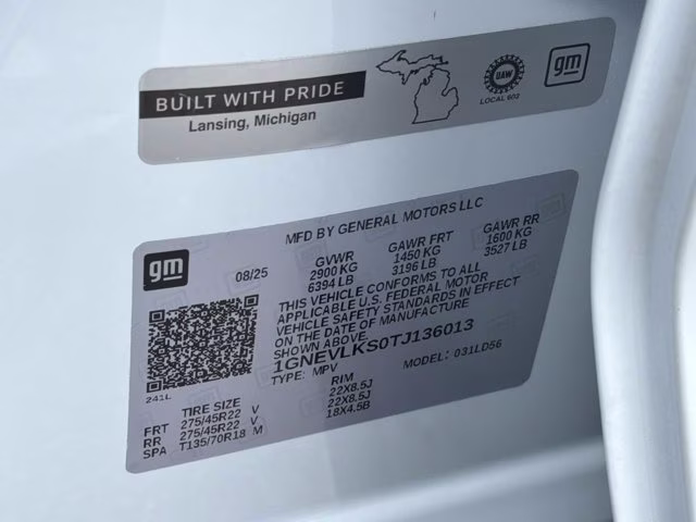 2026 Polar White Tricoat Chevrolet Traverse RS AWD SUV