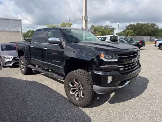2018 Black Chevrolet Silverado 1500 LTZ 4X4 Truck