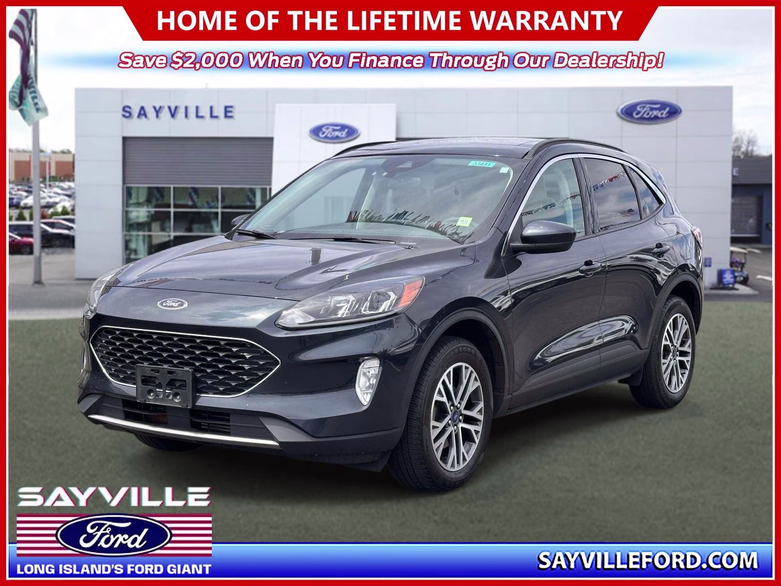 2022 Stone Blue Metallic Ford Escape SEL AWD AWD SUV