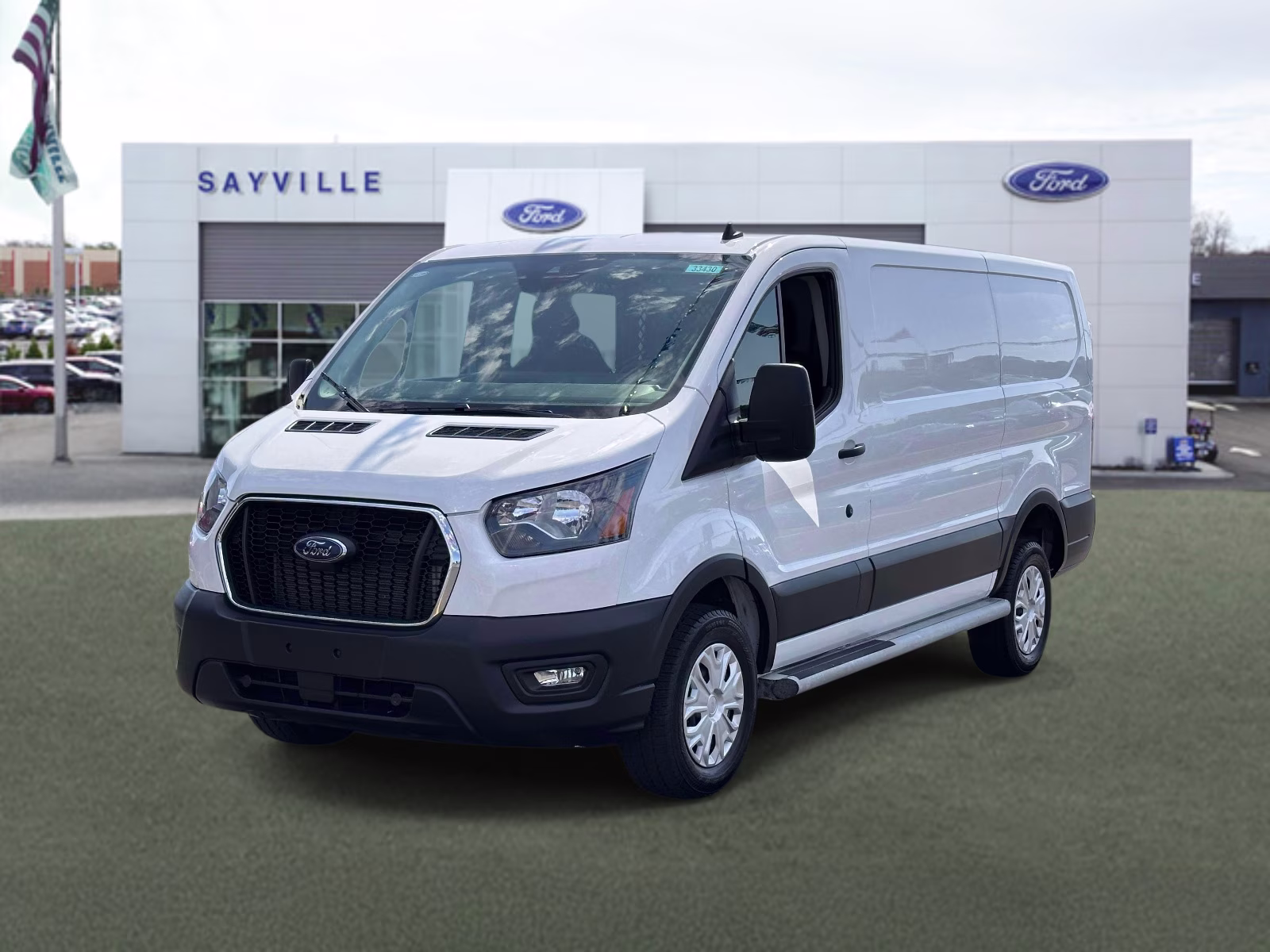 2024 Oxford White Ford Transit Cargo Van T-250 130 Low Rf 9070 GVWR RWD RWD Van