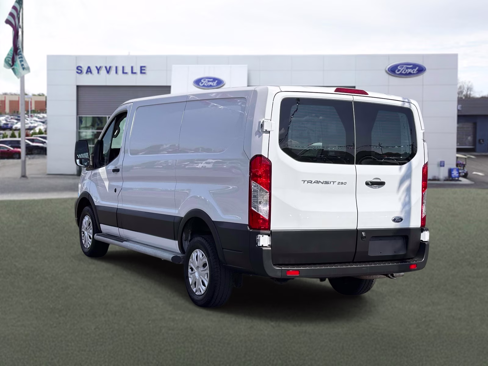 2024 Oxford White Ford Transit Cargo Van T-250 130 Low Rf 9070 GVWR RWD RWD Van