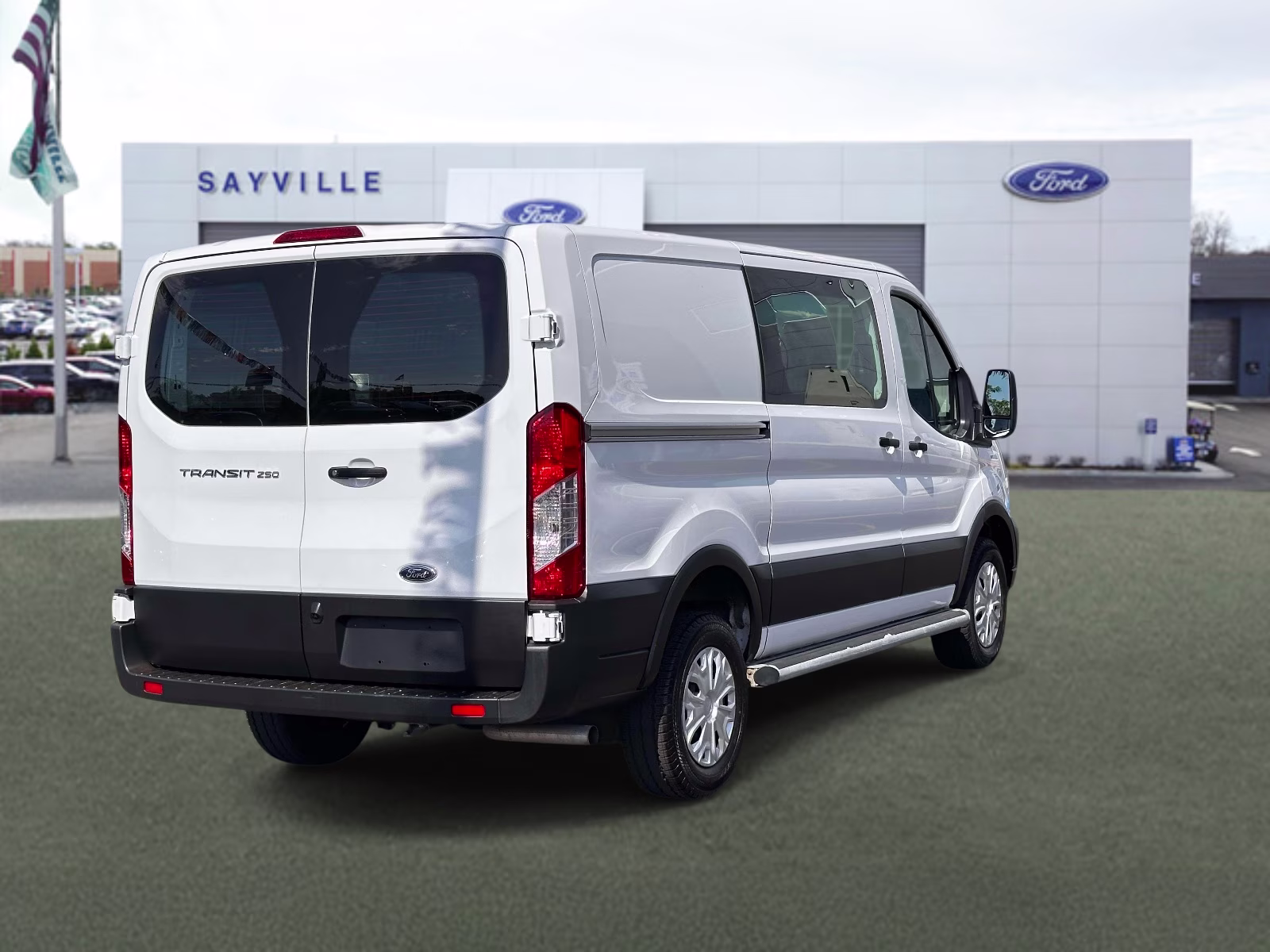 2024 Oxford White Ford Transit Cargo Van T-250 130 Low Rf 9070 GVWR RWD RWD Van