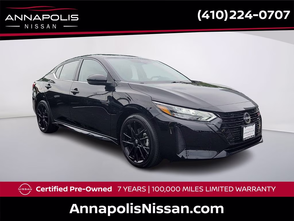 2025 Super Black Nissan Sentra SR FWD Sedan