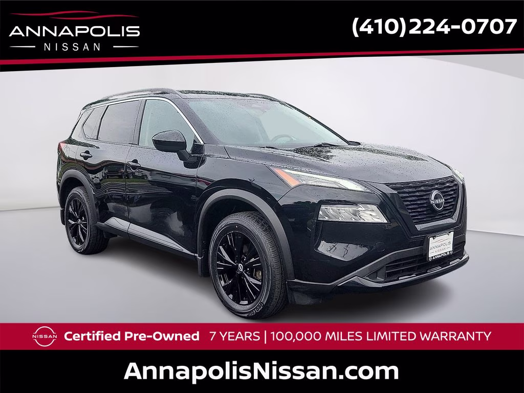 2023 Super Black Nissan Rogue SV AWD SUV