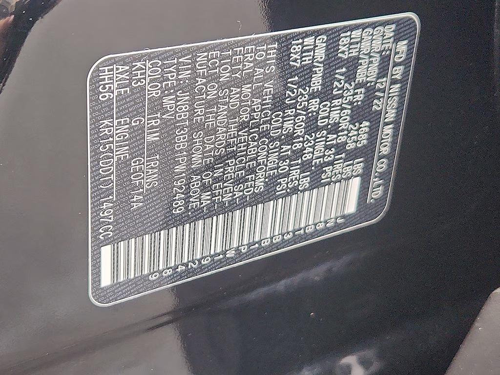 2023 Super Black Nissan Rogue SV AWD SUV