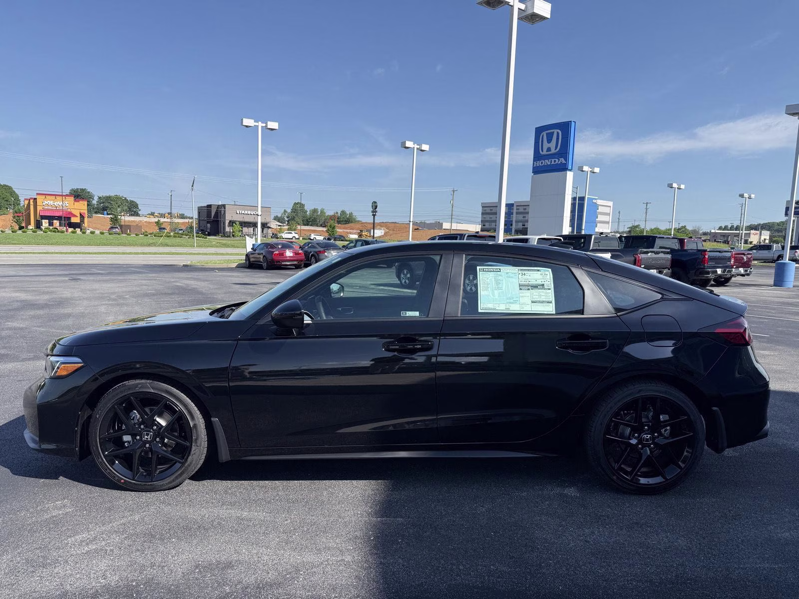 2026 Crystal Black Pearl Honda Civic Hatchback Sport FWD Hatchback