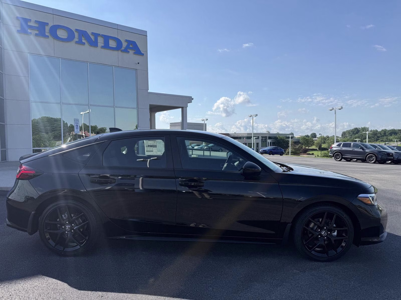 2026 Crystal Black Pearl Honda Civic Hatchback Sport FWD Hatchback