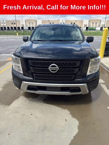 2021 Super Black Nissan Titan SV RWD Truck