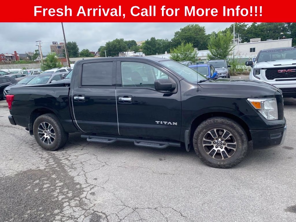 2021 Super Black Nissan Titan SV RWD Truck
