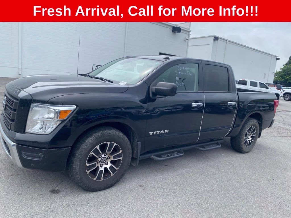 2021 Super Black Nissan Titan SV RWD Truck