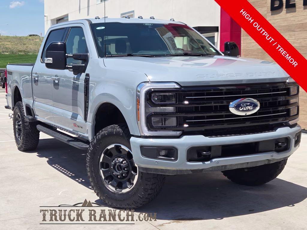 2025 Glacier Gray Metallic TriCoat Ford Super Duty F-350 SRW Platinum 4X4 Truck