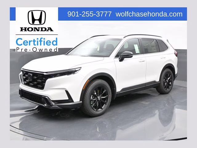 2025 Platinum White Pearl Honda CR-V Hybrid Sport-L AWD SUV