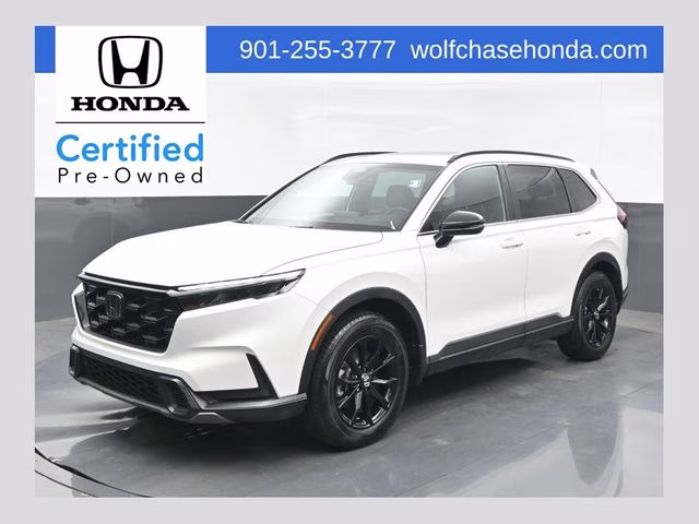 2025 Platinum White Pearl Honda CR-V Hybrid Sport-L AWD SUV