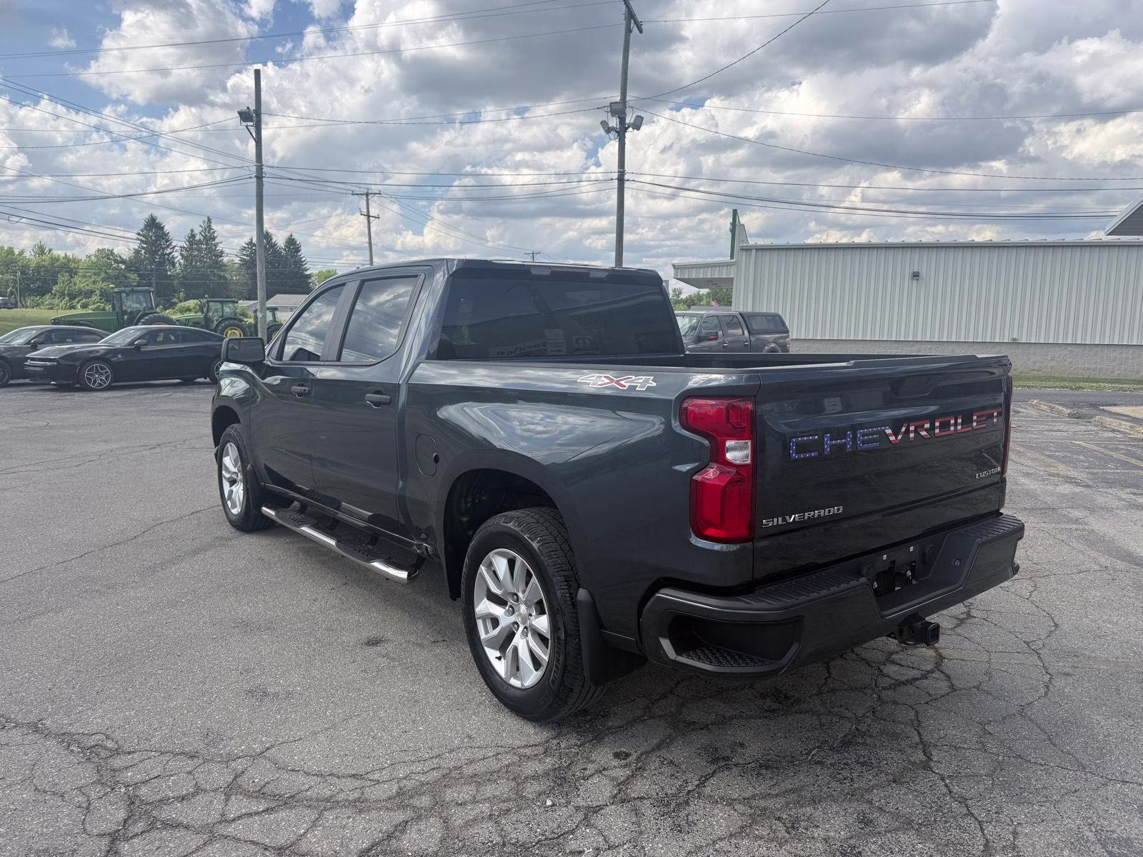 2019 Blue Chevrolet SILVERADO K1500 Custom 4X4 Truck