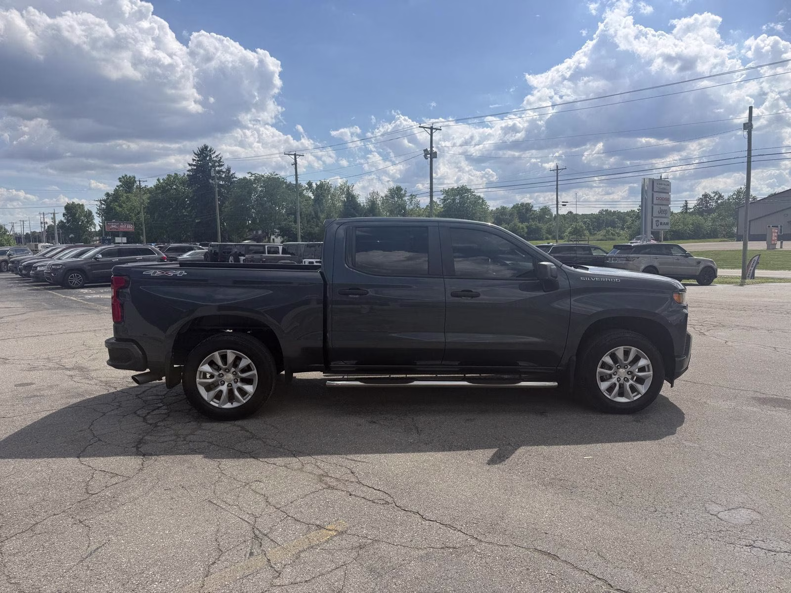 2019 Blue Chevrolet SILVERADO K1500 Custom 4X4 Truck