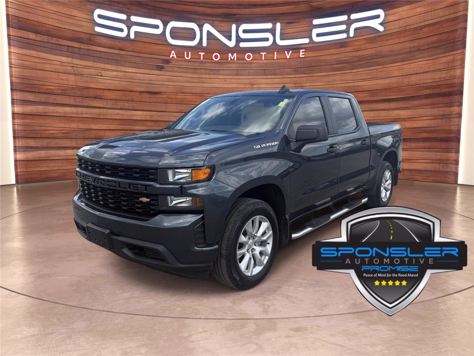 2019 Granite Chevrolet SILVERADO K1500 Custom 4X4 Truck