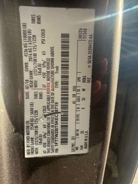 2019 Stone Gray Metallic Ford Super Duty F-250 SRW XLT 4X4 Truck