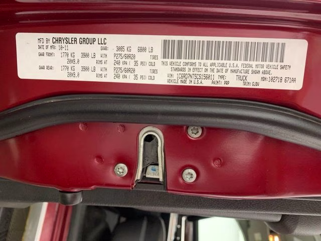 2012 Deep Cherry Red Crystal Pearlcoat Ram 1500 Laramie 4X4 Truck