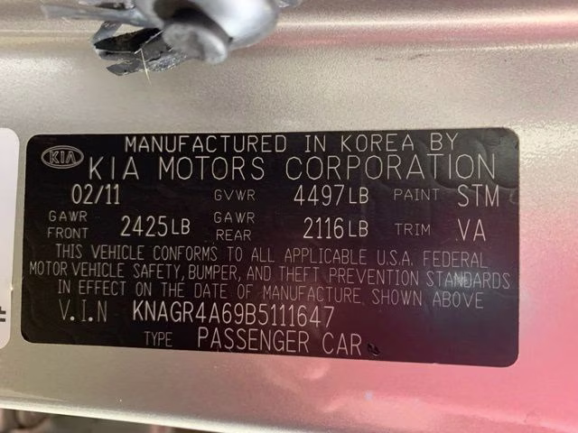 2011 Satin Metal Kia Optima SX FWD Sedan