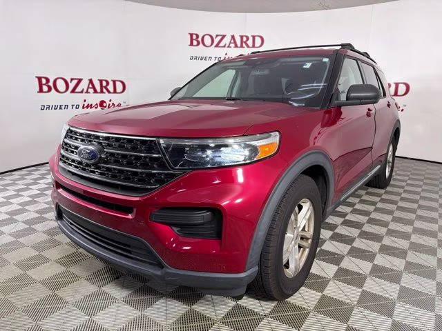 2020 Red Metallic Ford Explorer XLT RWD SUV