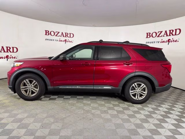 2020 Red Metallic Ford Explorer XLT RWD SUV
