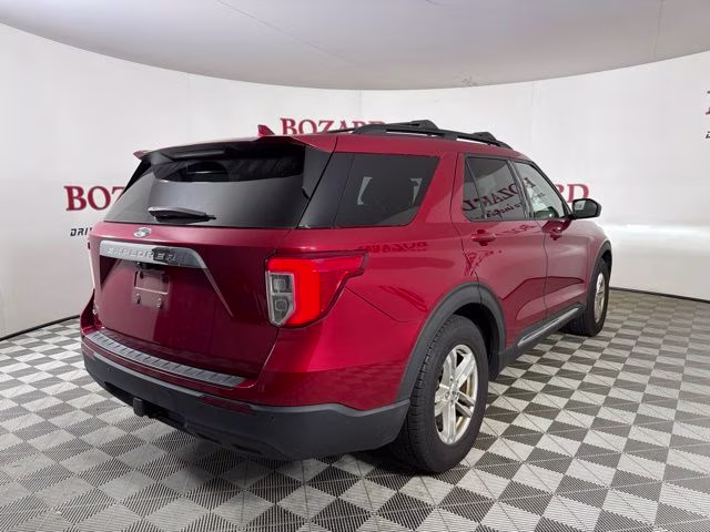 2020 Red Metallic Ford Explorer XLT RWD SUV