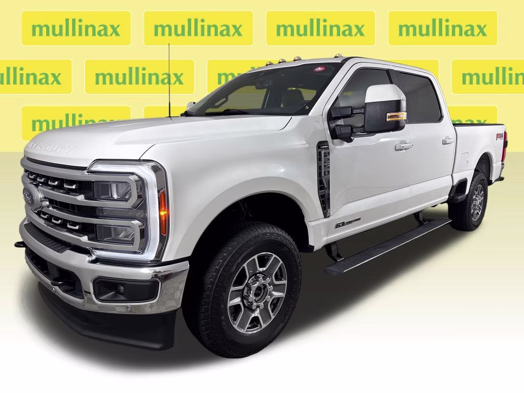 2023 Star White Metallic Tri-Coat Ford Super Duty F-250 SRW Lariat 4X4 Truck
