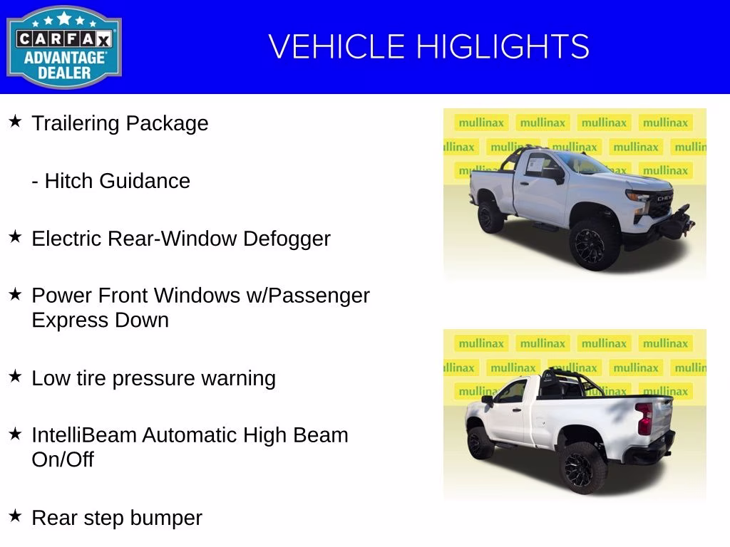 2025 Summit White Chevrolet Silverado 1500 WT RWD Truck