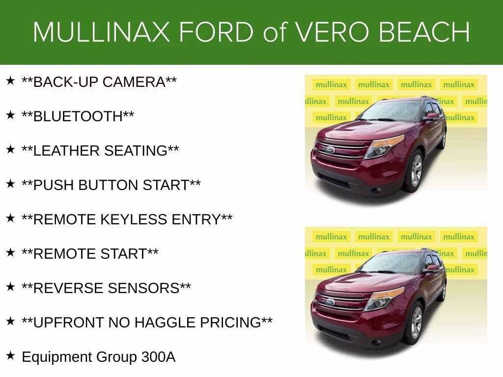 2015 Ruby Red Metallic Tinted Clearcoat Ford Explorer Limited FWD SUV