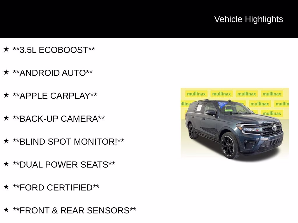 2023 Blue Metallic Ford Expedition Limited RWD SUV