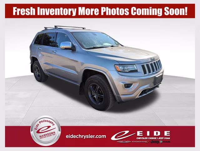 2014 Billet Silver Metallic Clearcoat Jeep Grand Cherokee Overland 4X4 SUV