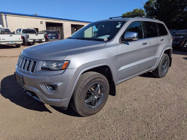 2014 Billet Silver Metallic Clearcoat Jeep Grand Cherokee Overland 4X4 SUV