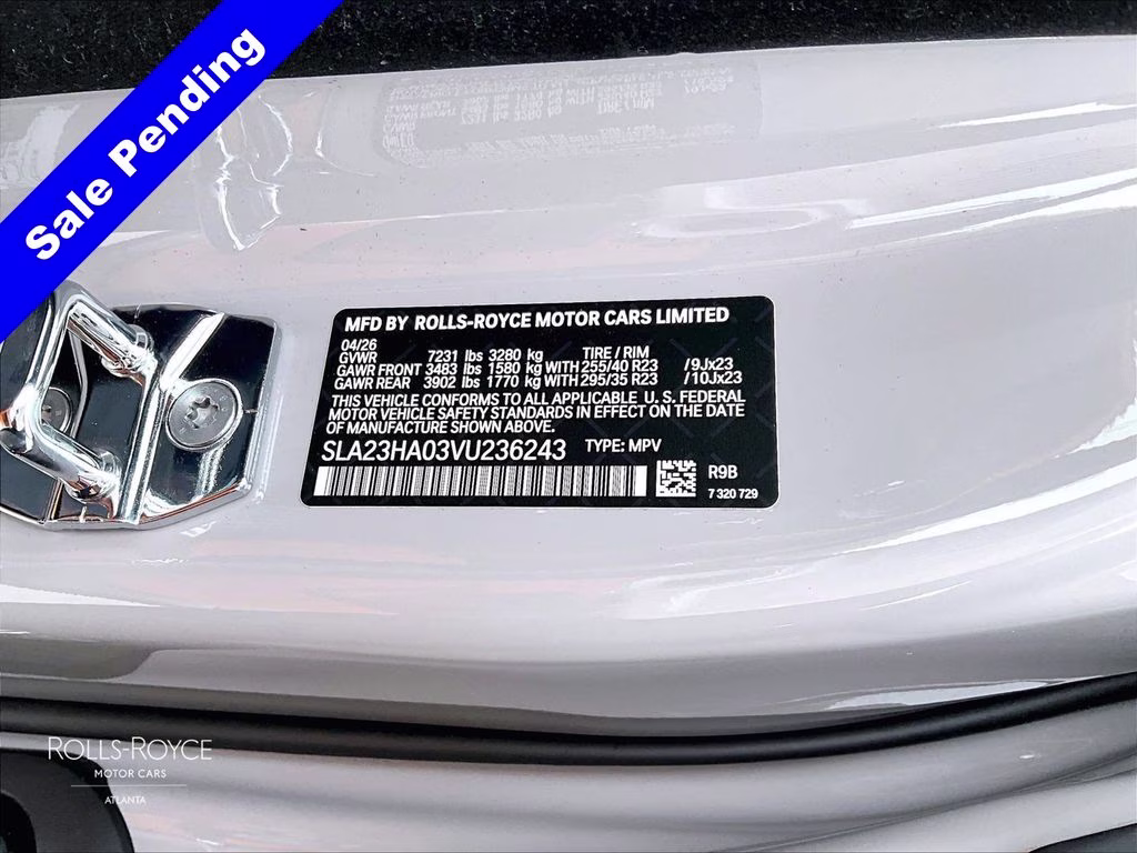 2027 Tempest Grey Rolls-Royce Cullinan AWD SUV