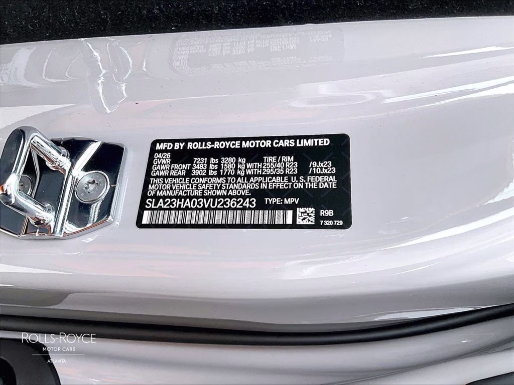 2027 Tempest Grey Rolls-Royce Cullinan AWD SUV