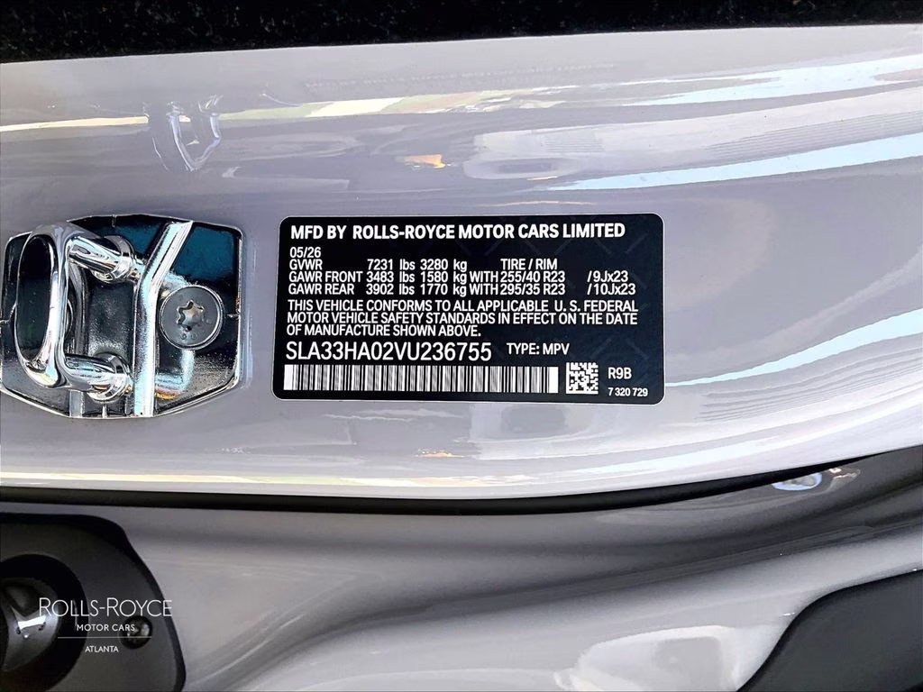 2027 Tempest Grey Rolls-Royce Black Badge Cullinan AWD SUV