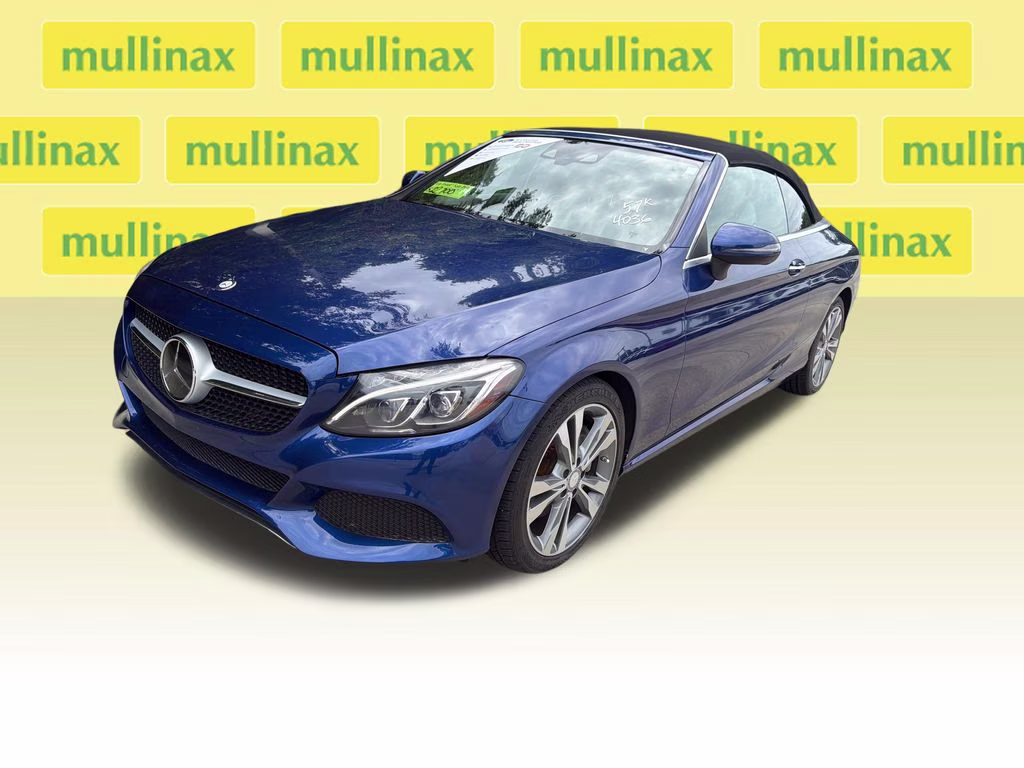2017 Brilliant Blue Metallic Mercedes-Benz C-Class C 300 RWD Convertible