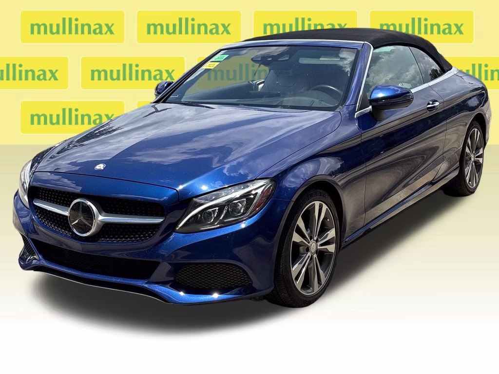 2017 Brilliant Blue Metallic Mercedes-Benz C-Class C 300 RWD Convertible