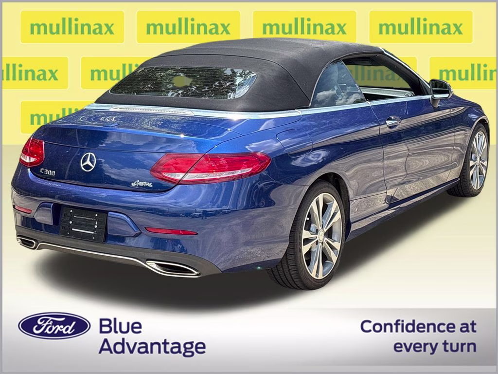2017 Brilliant Blue Metallic Mercedes-Benz C-Class C 300 RWD Convertible