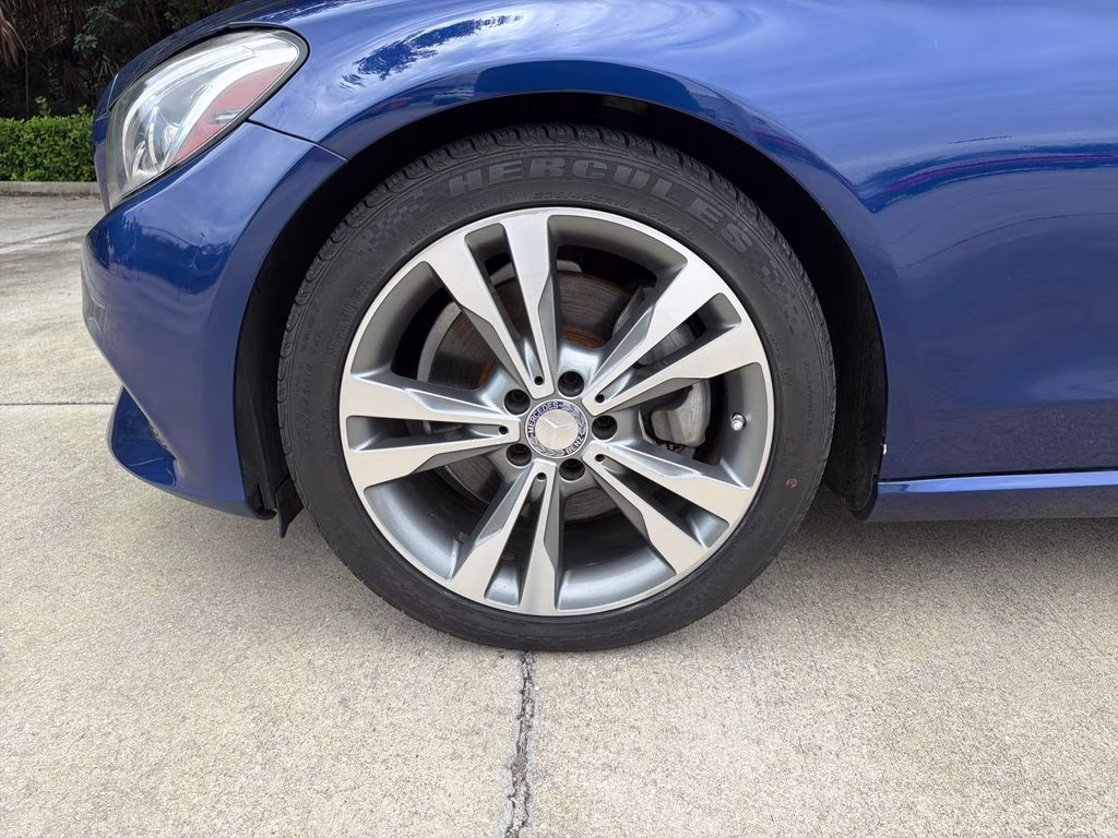 2017 Brilliant Blue Metallic Mercedes-Benz C-Class C 300 RWD Convertible