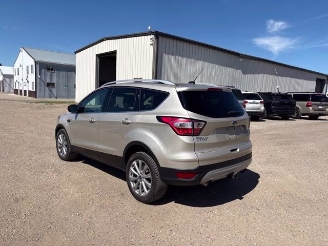 2017 White Gold Metallic Ford Escape Titanium 4X4 SUV