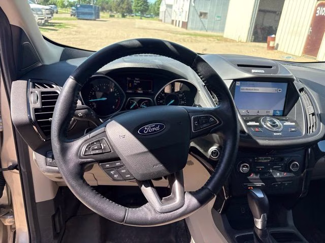 2017 White Gold Metallic Ford Escape Titanium 4X4 SUV