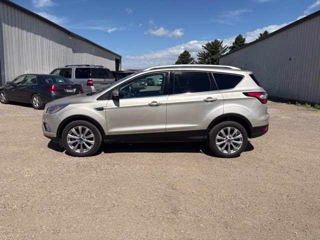 2017 White Gold Metallic Ford Escape Titanium 4X4 SUV
