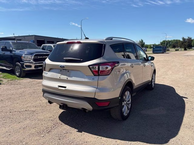 2017 White Gold Metallic Ford Escape Titanium 4X4 SUV