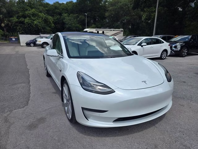 2018 White Tesla Model 3 Performance AWD Sedan