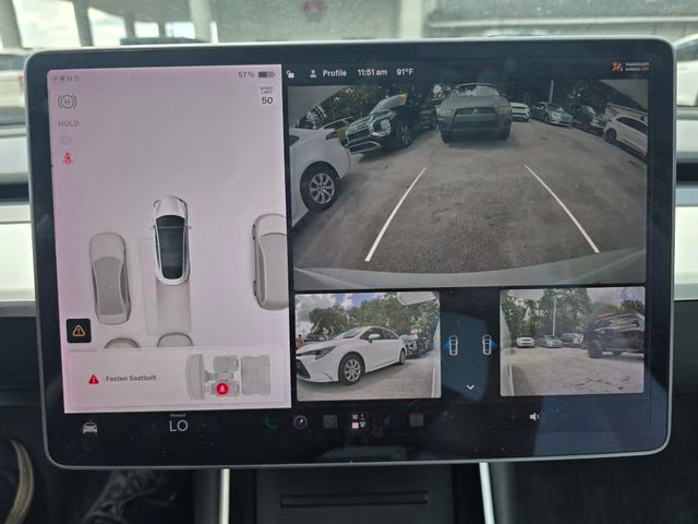 2018 White Tesla Model 3 Performance AWD Sedan