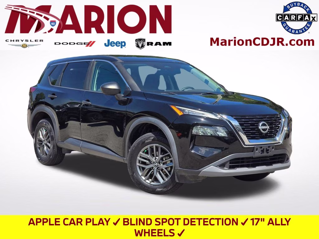 2023 Super Black Nissan Rogue S FWD SUV