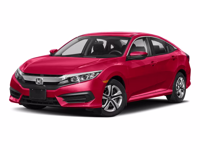 2018 Rallye Red Honda Civic LX FWD Sedan