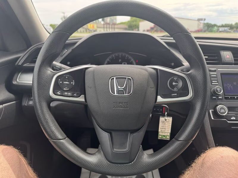 2018 Rallye Red Honda Civic LX FWD Sedan
