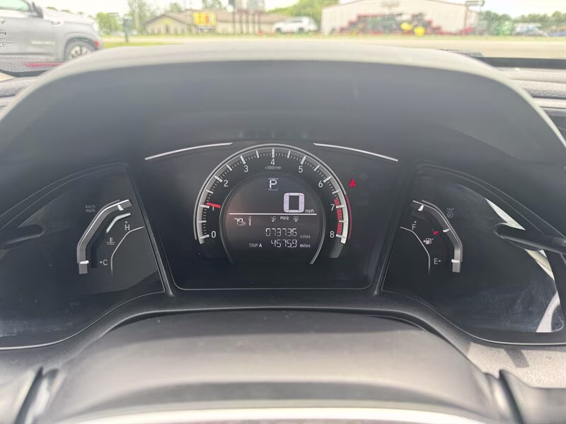 2018 Rallye Red Honda Civic LX FWD Sedan
