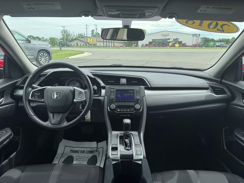 2018 Rallye Red Honda Civic LX FWD Sedan